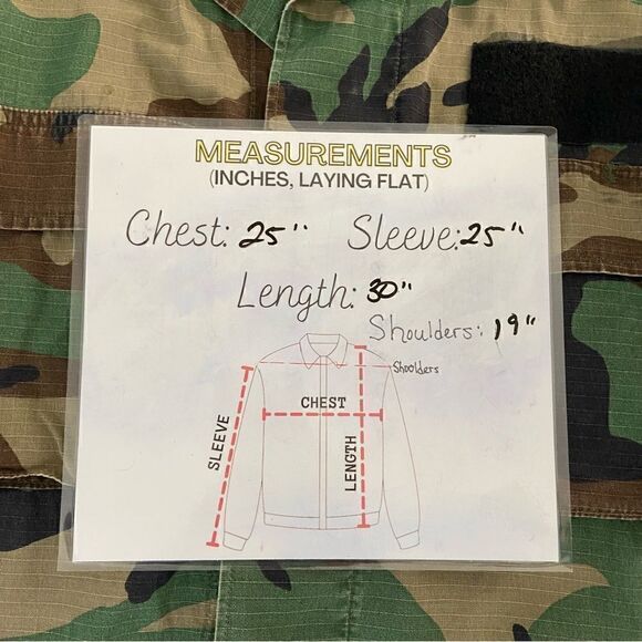 BDU Shirt Retired Woodland Camouflage Cargo Tactical Hunting Military Size Large - Picture 4 of 9